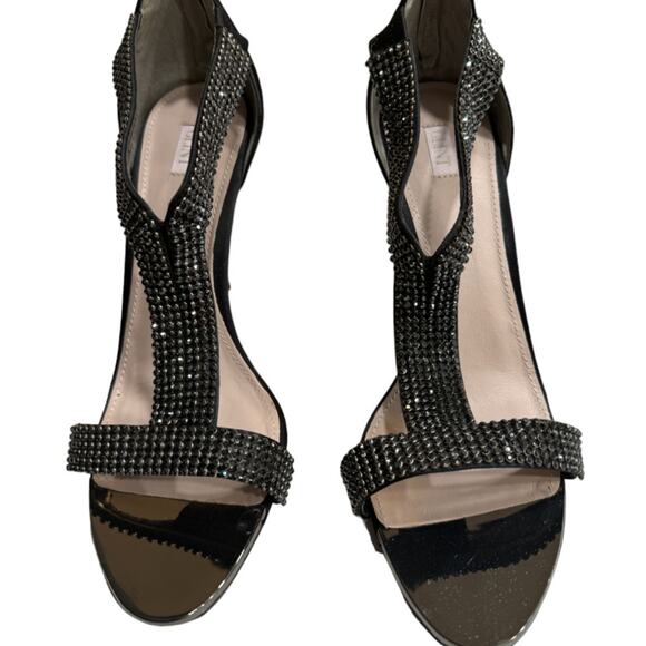Nordstrom Exclusive Glint Devyn Sandal High Heels - Black Rhinestone - Picture 8 of 9